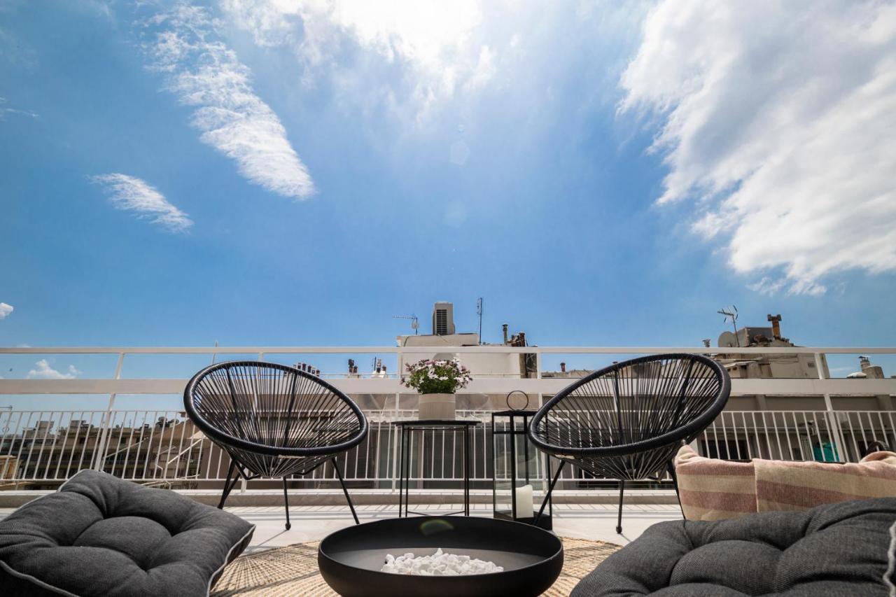 Ferienwohnung Ares Penthouse Thessaloniki Exterior foto