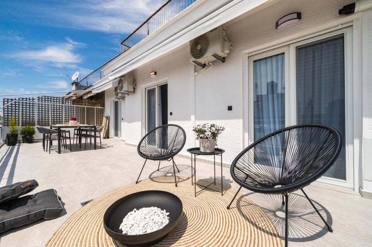 Ferienwohnung Ares Penthouse Thessaloniki Exterior foto