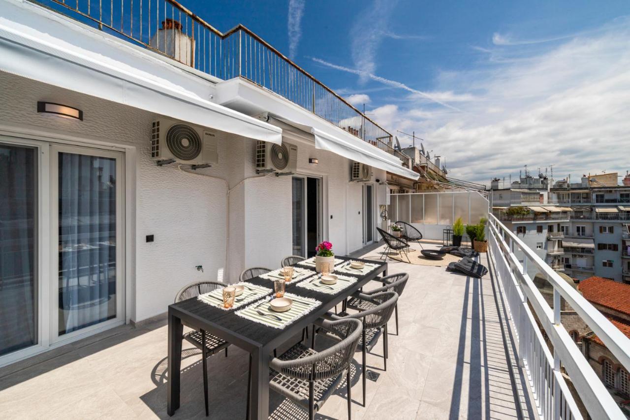 Ferienwohnung Ares Penthouse Thessaloniki Exterior foto